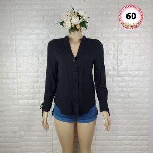 haute monde black small button down shirt  ( 5 for $20 )